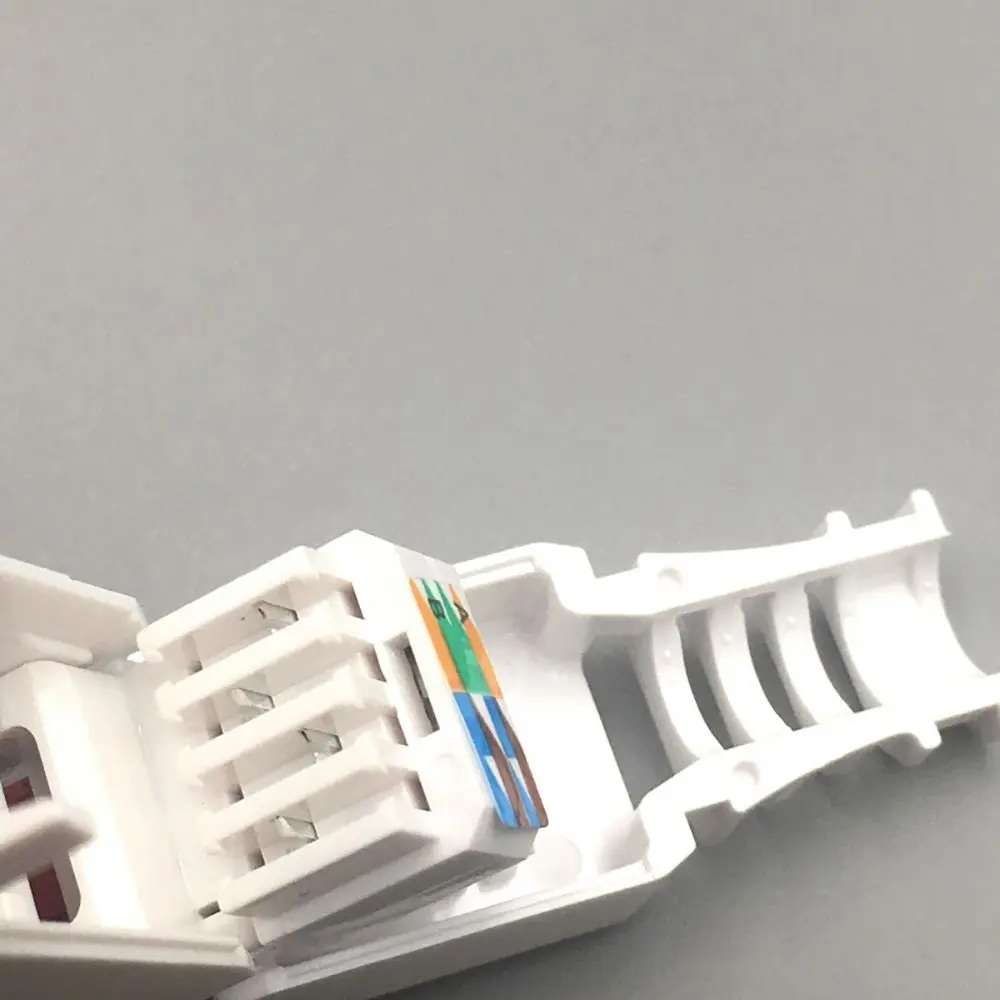 1Pcs CAT6 Cat5e RJ45 Connector Plug Tool Free Reusable Ethernet Plug No Crimp Crystal Head Network Cable Head