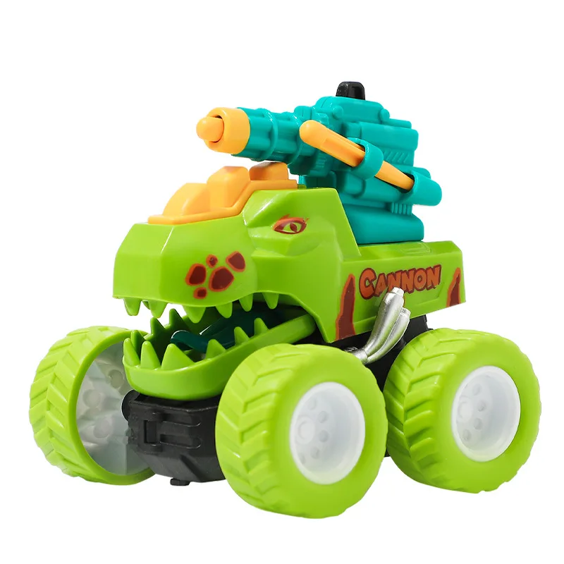 Dziecięcy bezwładnościowy samochód uruchamiający Tyrannosaurus Rex Cartoon Dinosaur Animal Power Car Toy