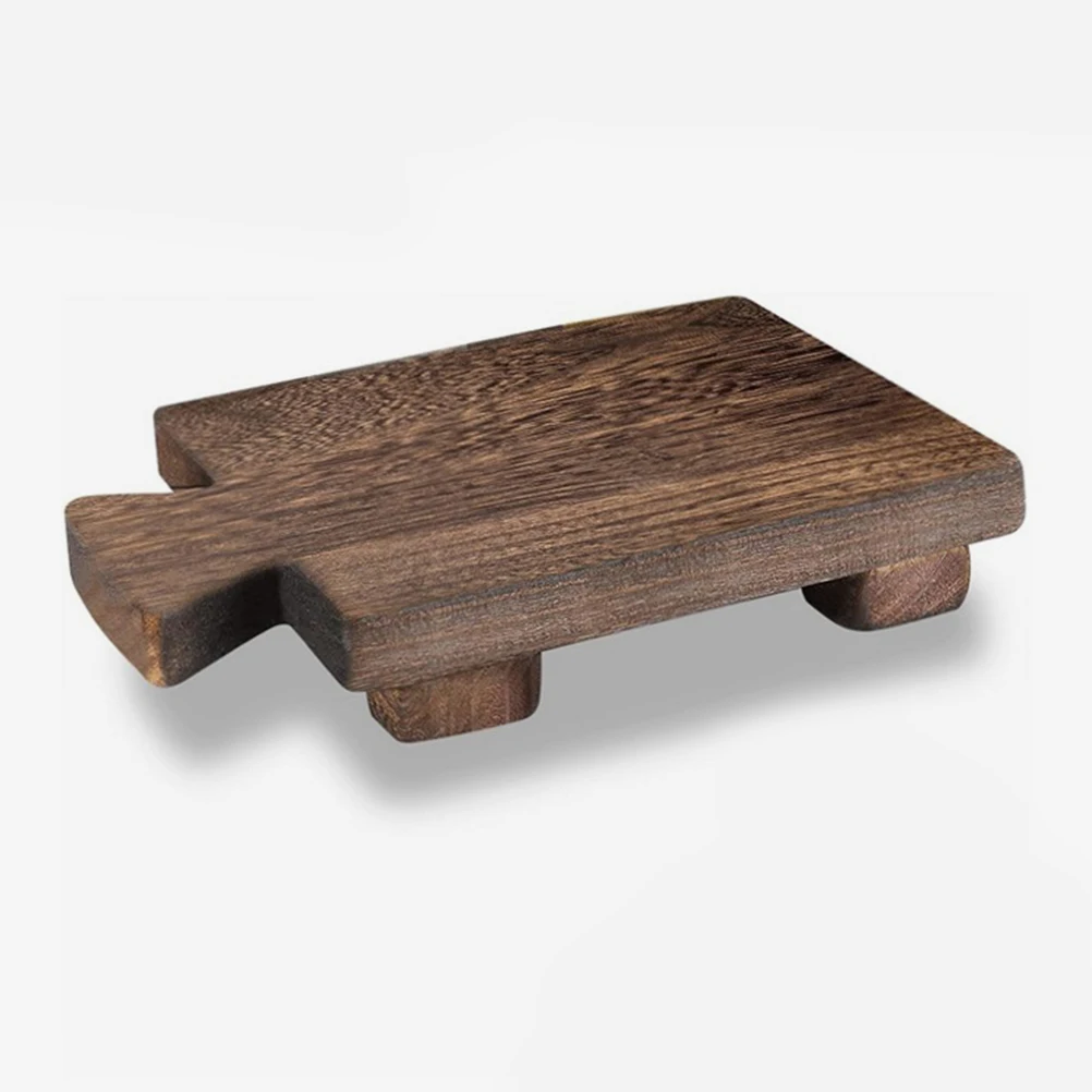 Soporte de Base de madera, soporte para bandeja de jabón, artesanía compacta, baño, cocina, decoración del hogar, almacenamiento, taburete pequeño, maceta