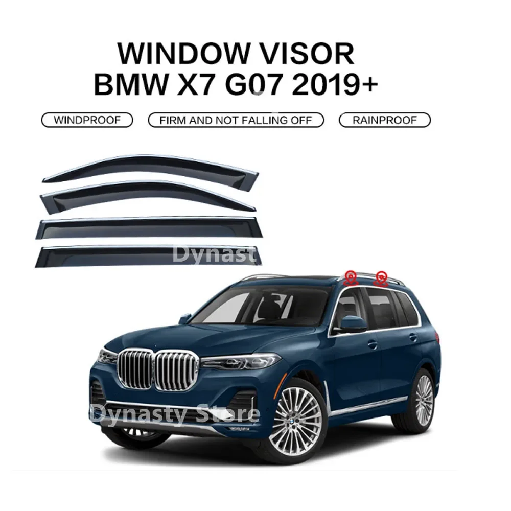 

Car Window Visor Waterproof Protect Sunny Rainy Shelter Auto External Accessory For BMW X7 G07 2019+