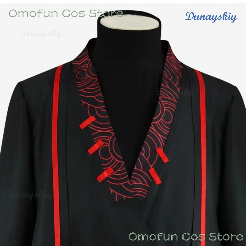 Limbus Company Hong Lu Jia Baoyu Cosplay Halloween Kong Qiu Jiaqiu Jia qiu Black Coat Costume Game Outfit Hanfu Style Set - Detail 1