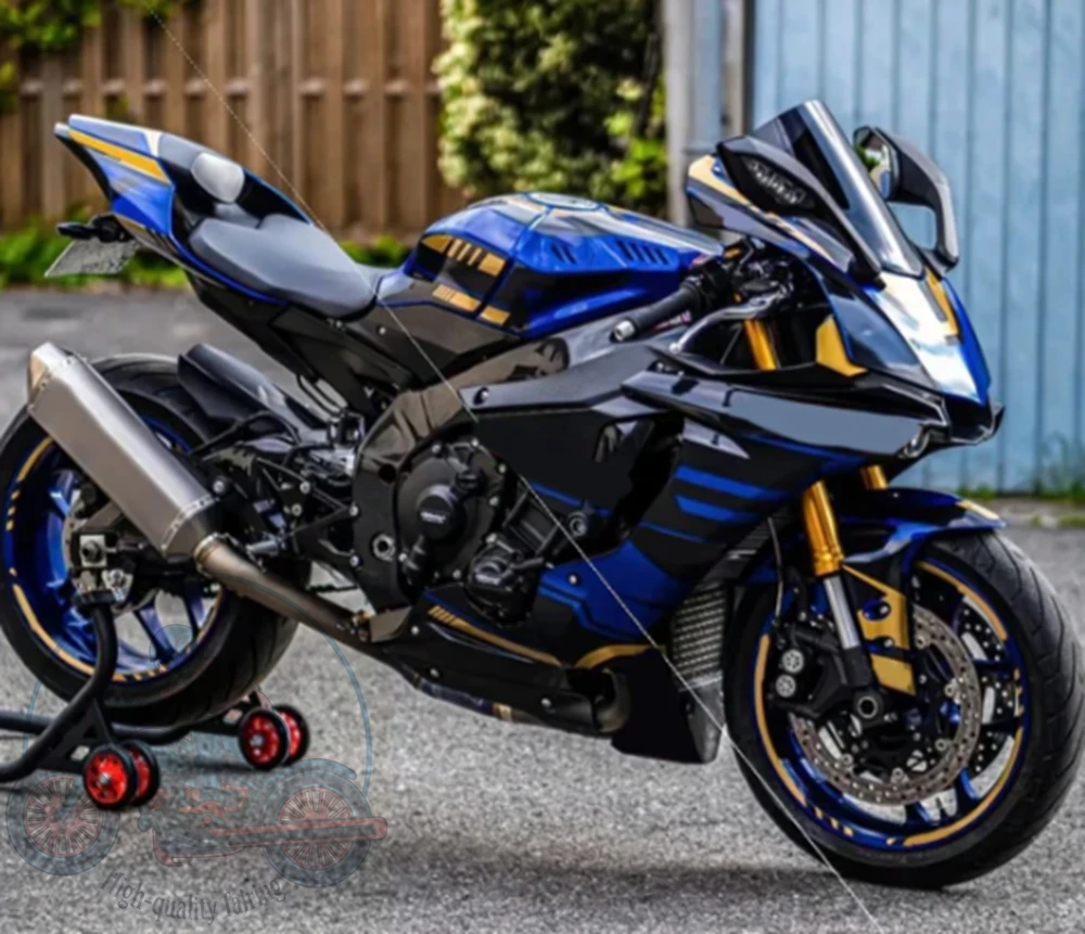 High quality New ABS Full Fairings Kit Fit for YAMAHA R1 2015 2016 2017 2018 2019 Bodywork Set Custom Golden Blue Black