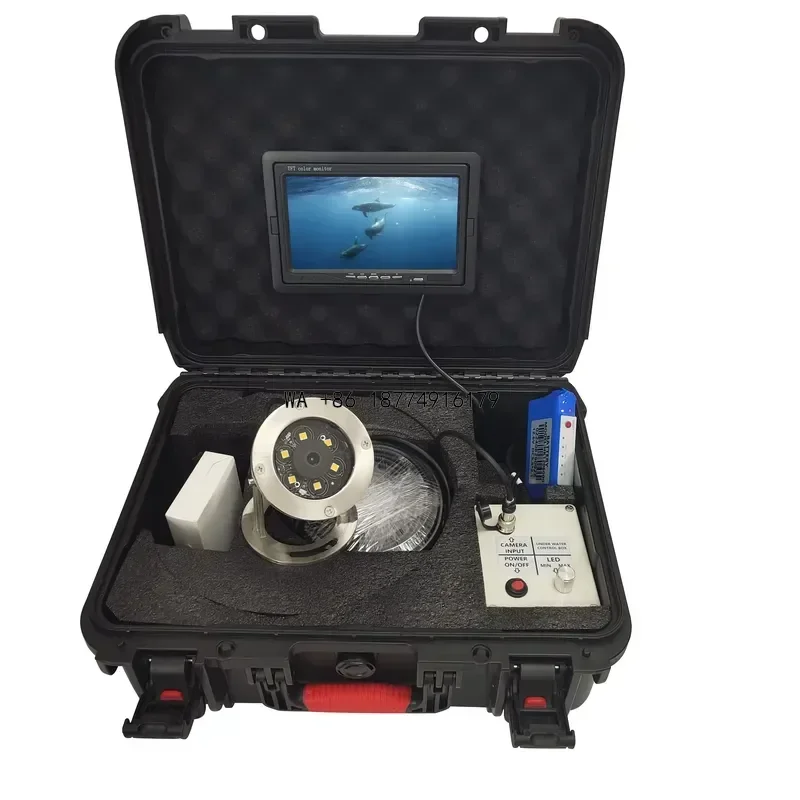 wmwmnu HD 1080P CCTV 20M Deep Water Well Underwater Fish with DVR and Adjustable LEDs for Aquaculture / Diving