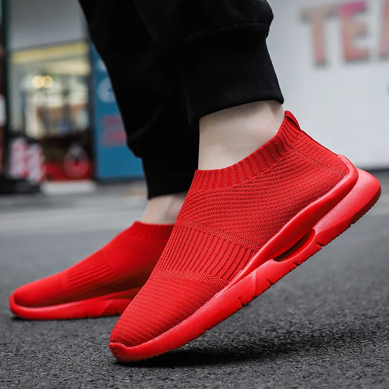 Retro Women's Men's Jogging Sneakers Breathable Seniors Elders Outdoor Indoor Cushioning Slip-on Walking Casual Loafer Shoes