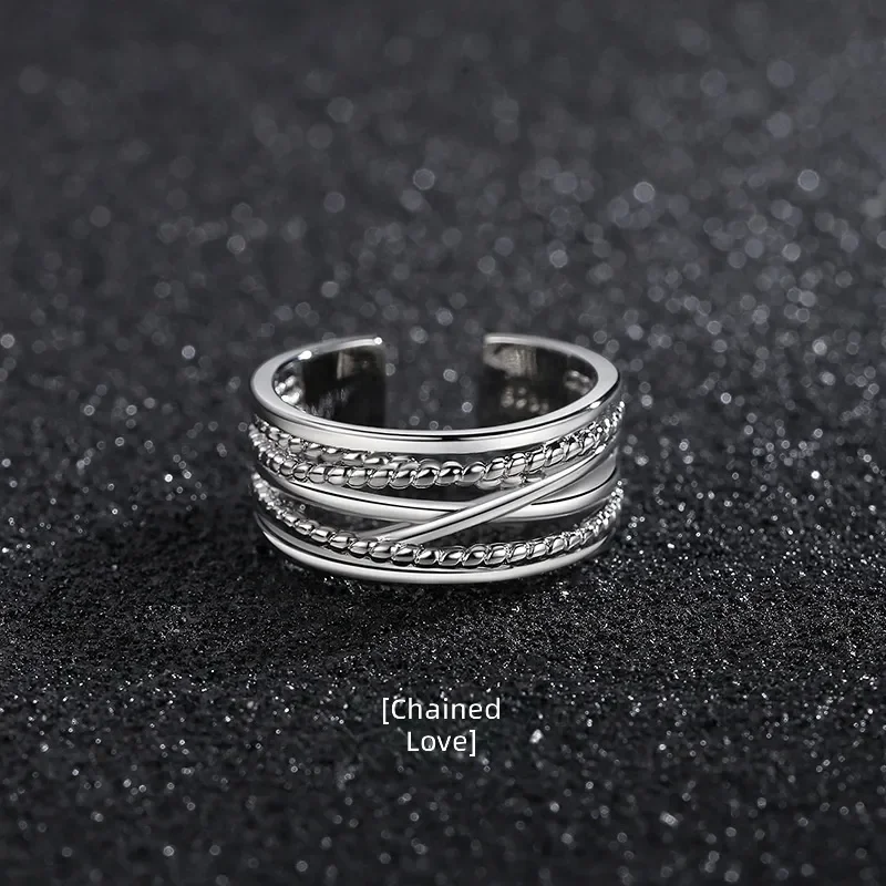 Men's Rings Niche High End Mobius Ring Index Finger Ring Fashionable And Simple Adjustable Ring Wholesale For Men Jewelry