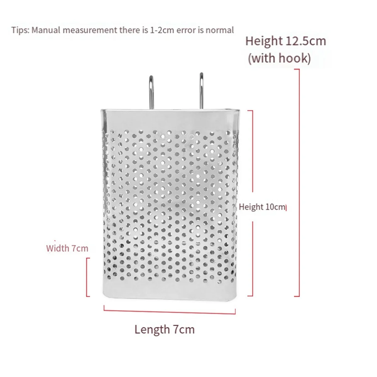 ABJZ 2PCS สแตนเลสสตีลผู้ถือตะเกียบแขวนช้อนส้อมตะกร้าอบแห้งบนโต๊ะอาหาร Drainer พร้อมตะขอเครื่องครัว