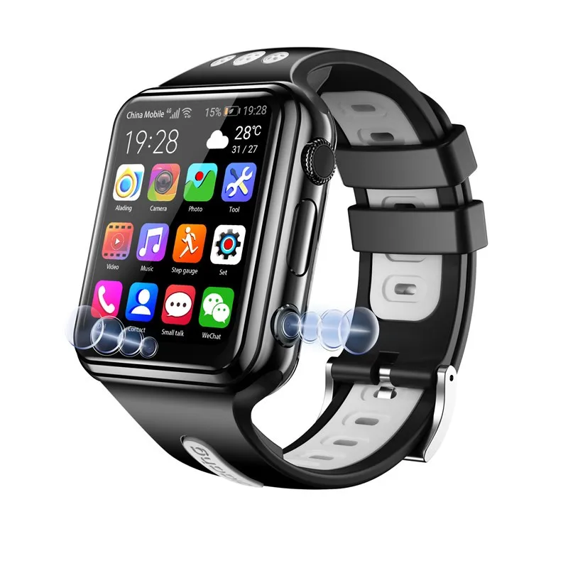 Android 9.0 Smart 4G Remote Camera GPS WI-FI Trace Locate Kids Student Google Play Bluetooth Smartwatch Video Call Phone Watch