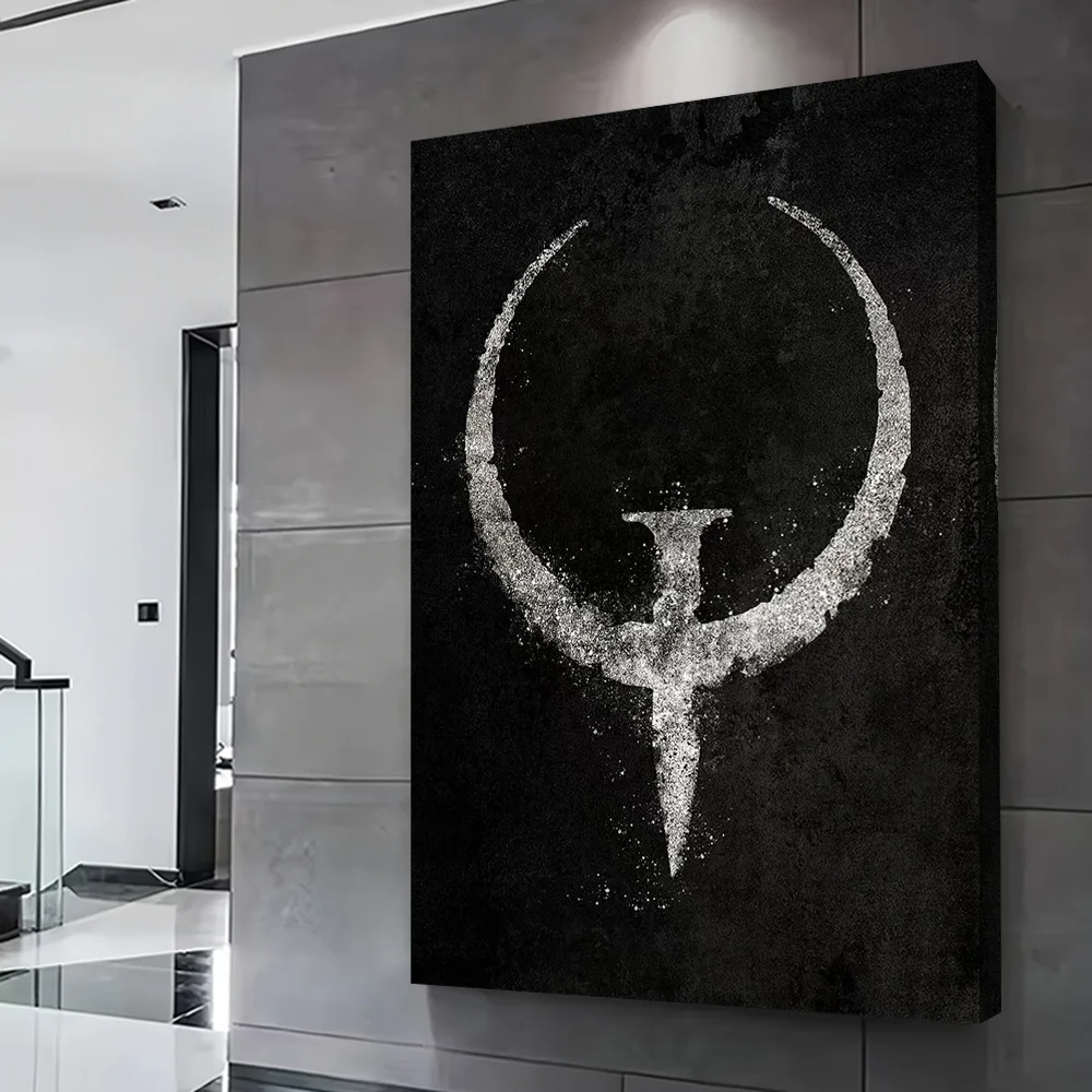 Silver Logo Printing Poster Custom Pictures Wall Art Canvas Painting Gift for Room Decoration Interior Accessories Wand Deko