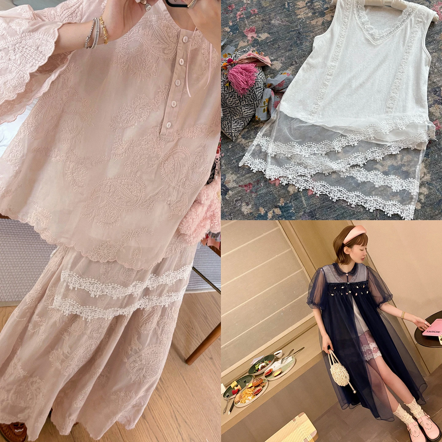 

VIMAS Многослойный кружевной лоскутный жилет V-Ne, маленький жилет из смеси хлопка и полиэстера, мужская повседневная одежда, всесезонная внутренняя одежда