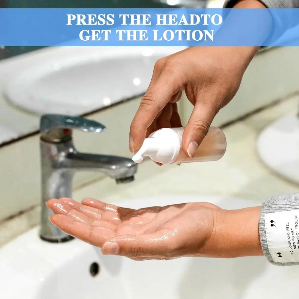 Portable 30/50ml Foam Pump Bottle Clear Plastic Empty Bottle Foaming Dispenser Cosmetics Packaging