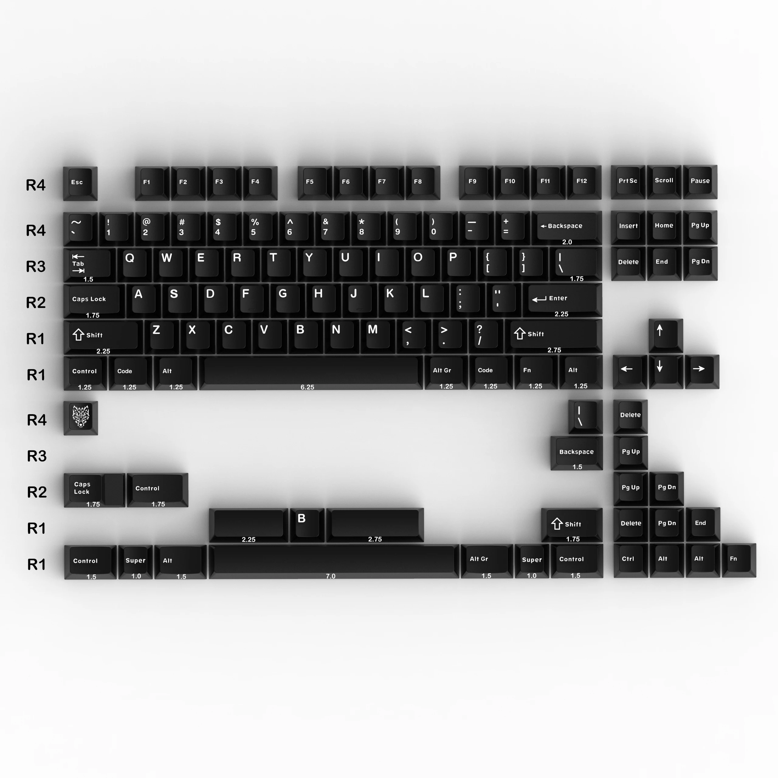 DROP GMK WHITE-ON-BLACK CUSTOM KEYCAP 【公式通販】