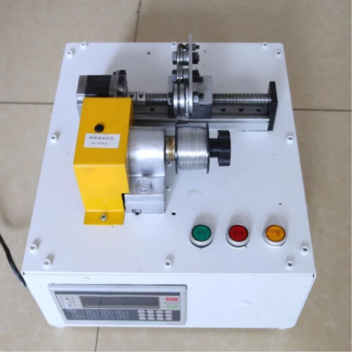 MF-4616 Automatische Drahtwickelausrüstung in Industriequalität, 220 V, 60 Hz, Eingang, Überlastschutzfunktion, langlebiges Metallgehäuse