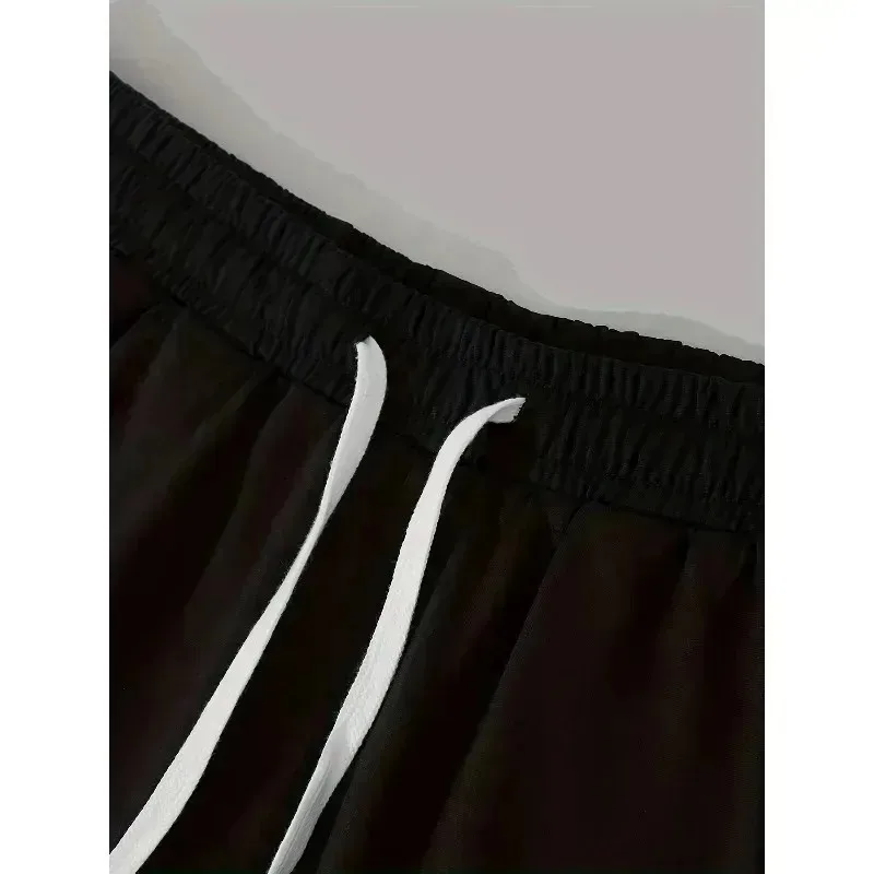 Amerikanische Sommer-Print-Cropped-Shorts für Damen und Herren, lockere Paarshorts – Detail 6