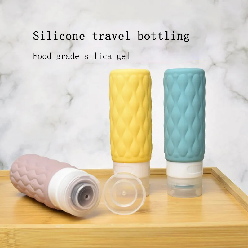 100ml 1/4Pcs Travel Silicone Dispensing Bottle Squeezable Lotion Essence Face Cream Shampoo Cosmetic Empty Storage Bottle