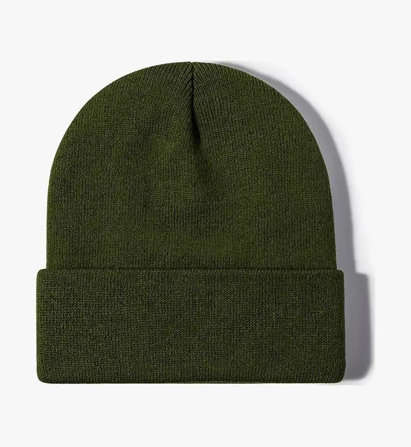 Angepasst Gedruckt Logo Männer Warm Halten Bördeln Kalte Hüte Frauen Outdoor-Mode Vielseitig Einfarbig Einfache Gestrickte Kappen – Detail 22