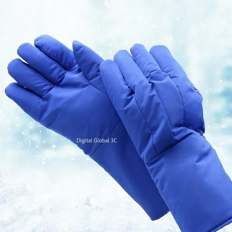 Gants Cryogéniques de 38cm de Long, Imperméables, à Basse Température, Degré d'Azote Liquide, de Protection