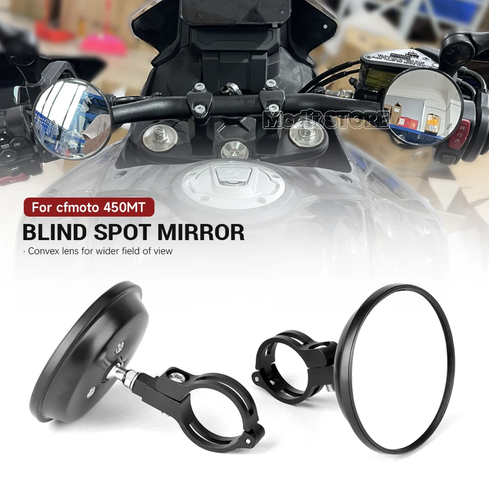 

Wide Angle Mirrors For CFMOTO 450MT 450 mt 2024 800MT 800mt Motorcycle Accessories 360 Degree Adjustable Side Blind Spot Mirrors