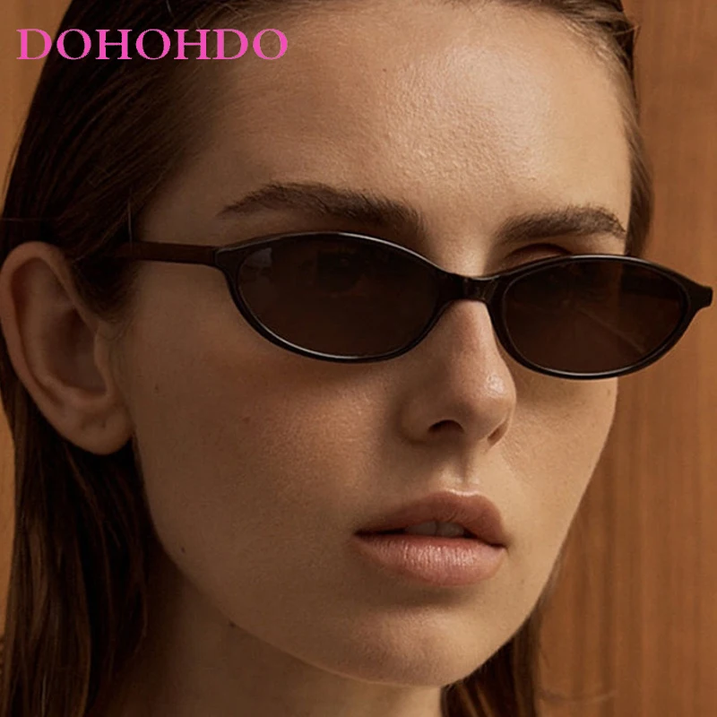 

Trendy Luxury Brand Designer Small Frame Oval Sunglasses Women Men Vintage Outdoors Travel Driving Shades Female Lentes UV400
