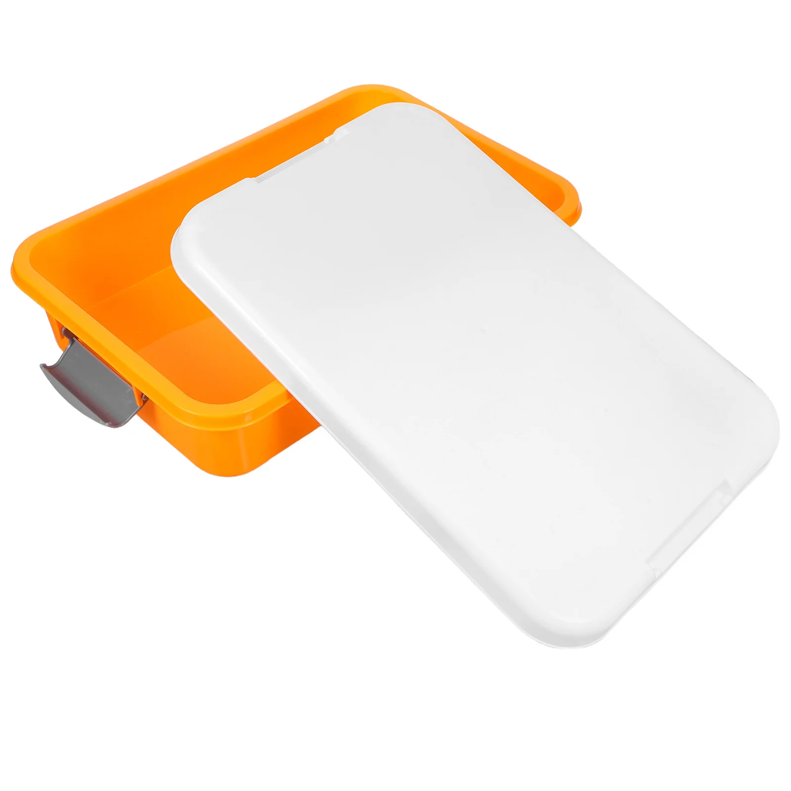 กล่องเก็บทรายเด็กแบบพกพาพร้อมฝาปิด ใช้ได้ทั้งในบ้านและนอกบ้าน กล่องจัดระเบียบทรายแบบถือสำหรับอุปกรณ์เสริมทราย กล่องทรายเด็ก