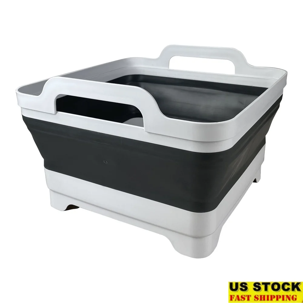 

Collapsible Sink Camping Travel Portable Lightweight Basin Flexible Use Indoor Outdoor Easy Storage 10 Quart Durable Solution