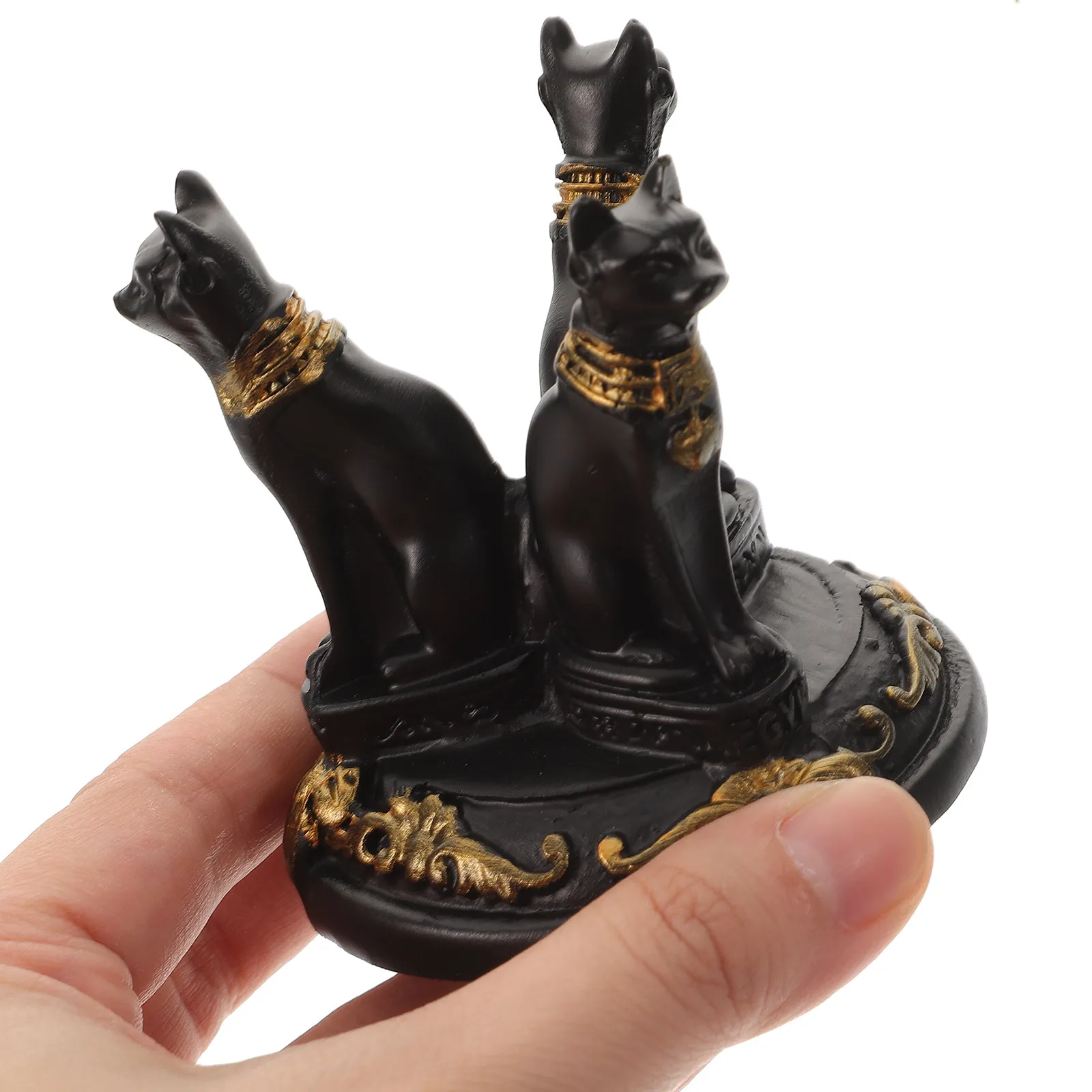 Resin Sacrificial Altar Cat Statue Desktop Decoration Home Living Room Bedroom Garden Ornament Lucky Wealth Prosperity Symbol