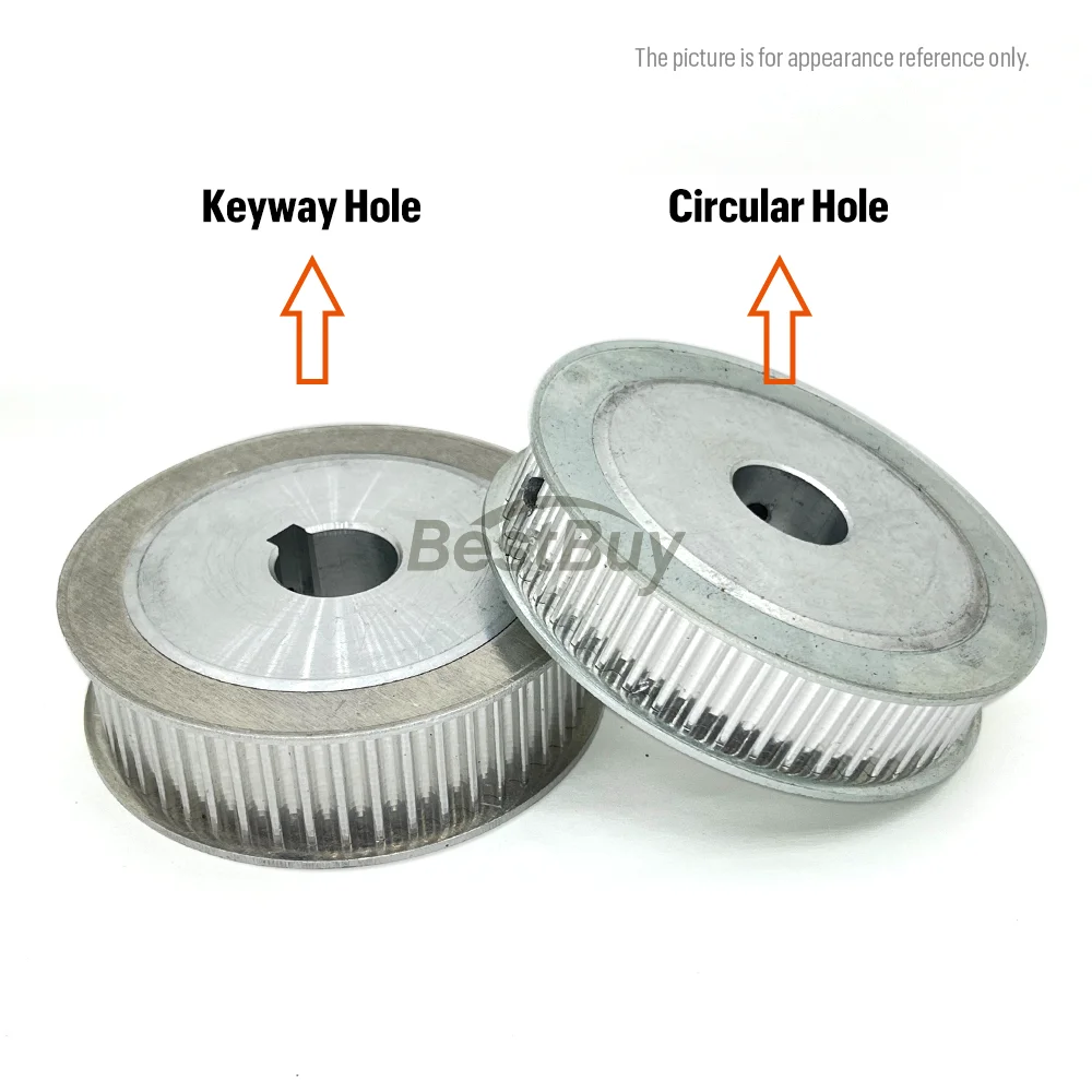 HTD 3M 42T/44/45 Teeth Synchronizing Wheel Bore 4-28mm Timing Belt Width 10/15mm for 3D Printer CNC Machine Parts