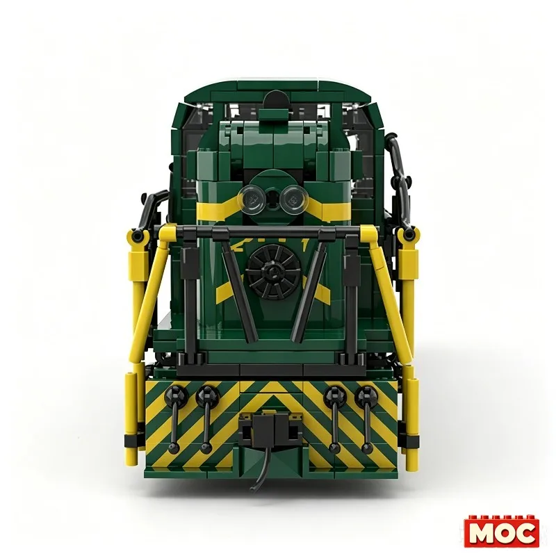 Customize 1268 Pcs Alco RS-3 Rutland Custom Building Blocks Locomotive Model Educational Assembly Toy Collectors Festival Gift