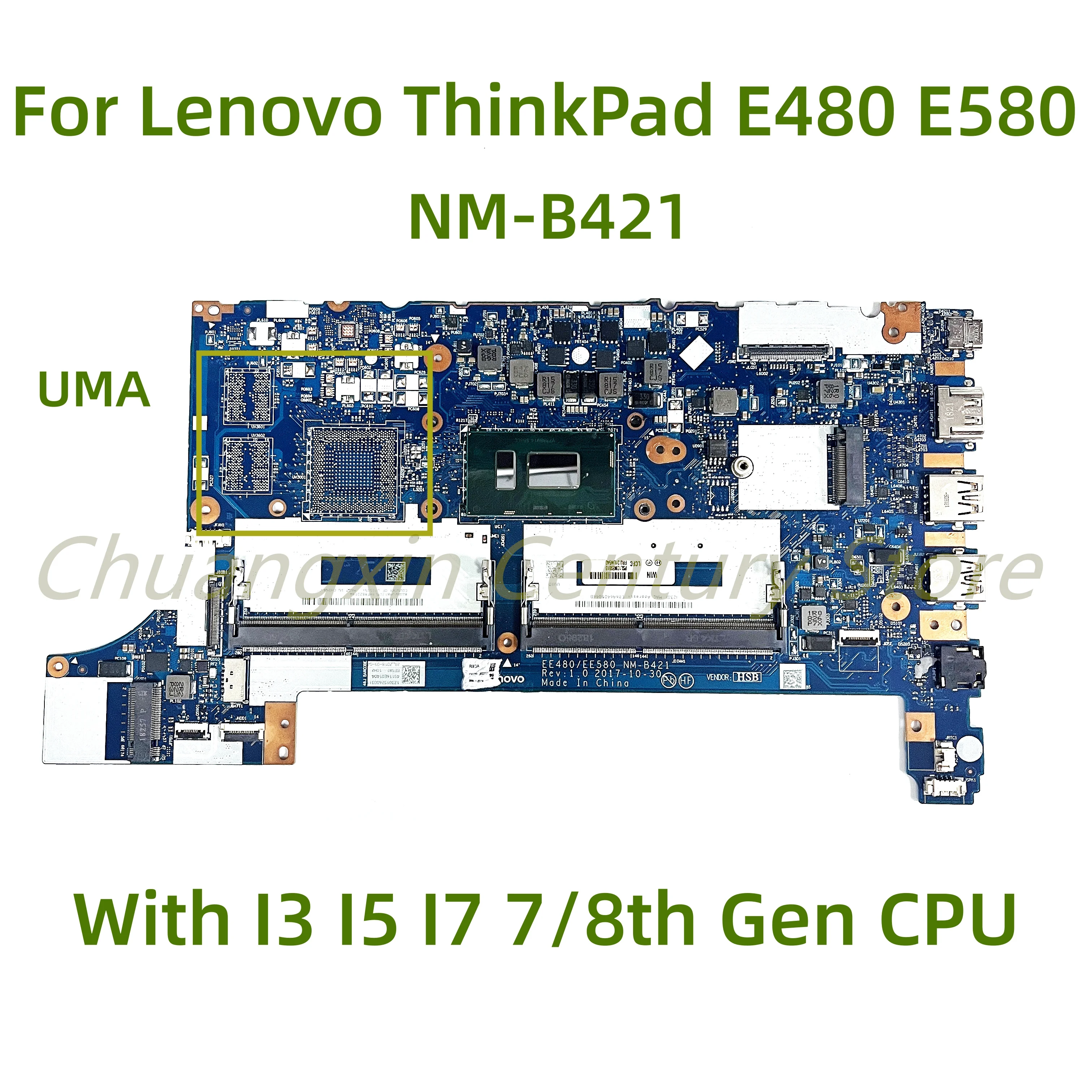 

Материнская плата для ноутбука Lenovo ThinkPad E480 E580, подходит для I3 I5 I7 100% го поколения, процессор протестирован, полностью работает