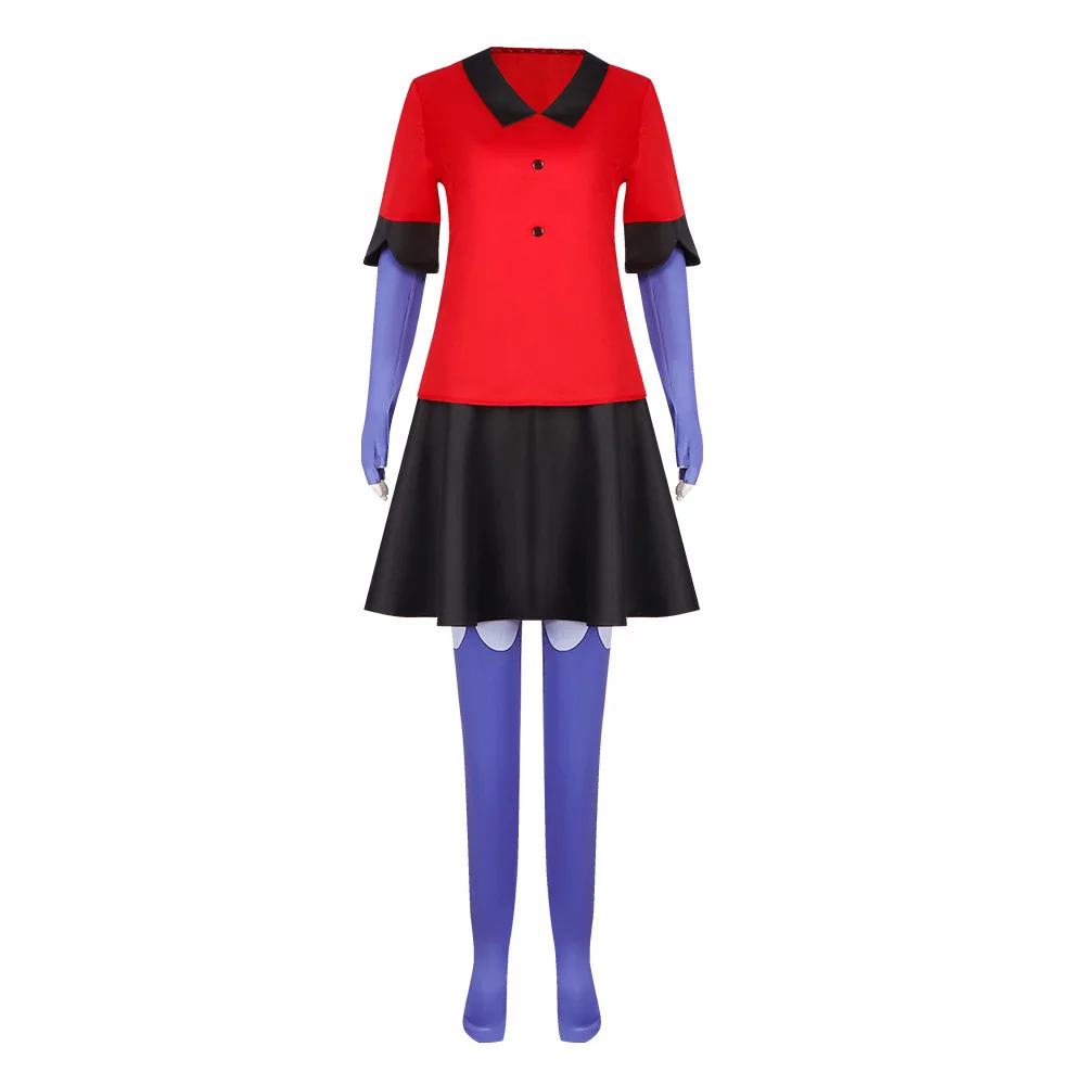 Hell's Inn Cosplay Costume Guard Vaggie Vikki Anime Character Performance Suit loween Costume Traditional Chinese Ethnic W...