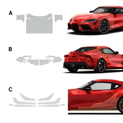 TPU Invisible Car Paint Protection Film Clear PPF Decal Kit for for Toyota GR Supra 2019 2020 2021 2022 2023 Car Accessories