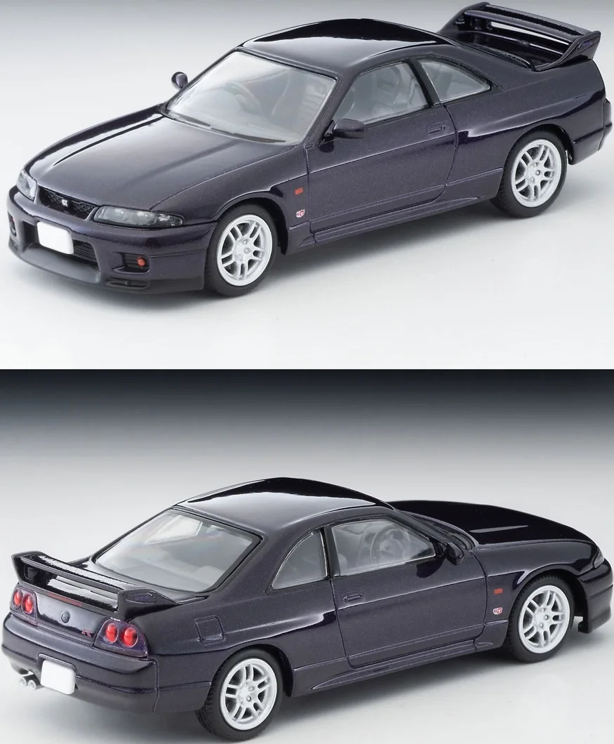 2403 Tomytec Tomica TLV 1/64 LV-N308a Nissan Skyline GT-R R33 Purple Die-cast alloy car model collection display gift