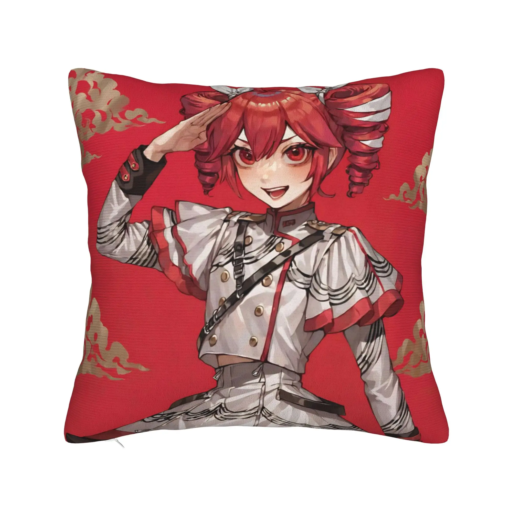 Kasane Teto Pillowcase Polyester Cushion Cover Decoration Anime Vtuber Pillow Case Cover Home Zipper 18'