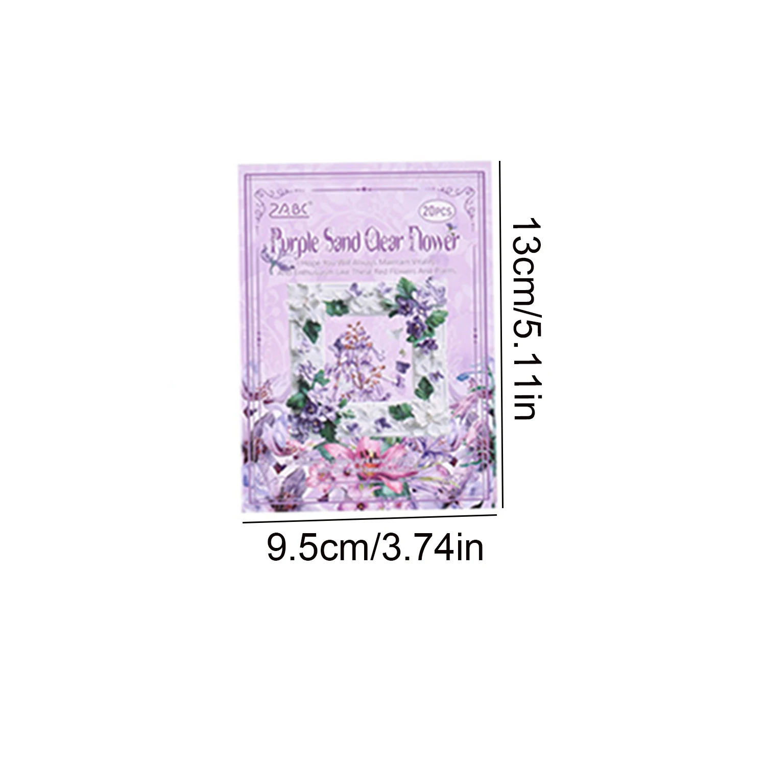 20pcs Vintage Floral Border Stickers, Available In Different Colors For Diy, Diary, Card, And Gift Decoration,gift For Friends