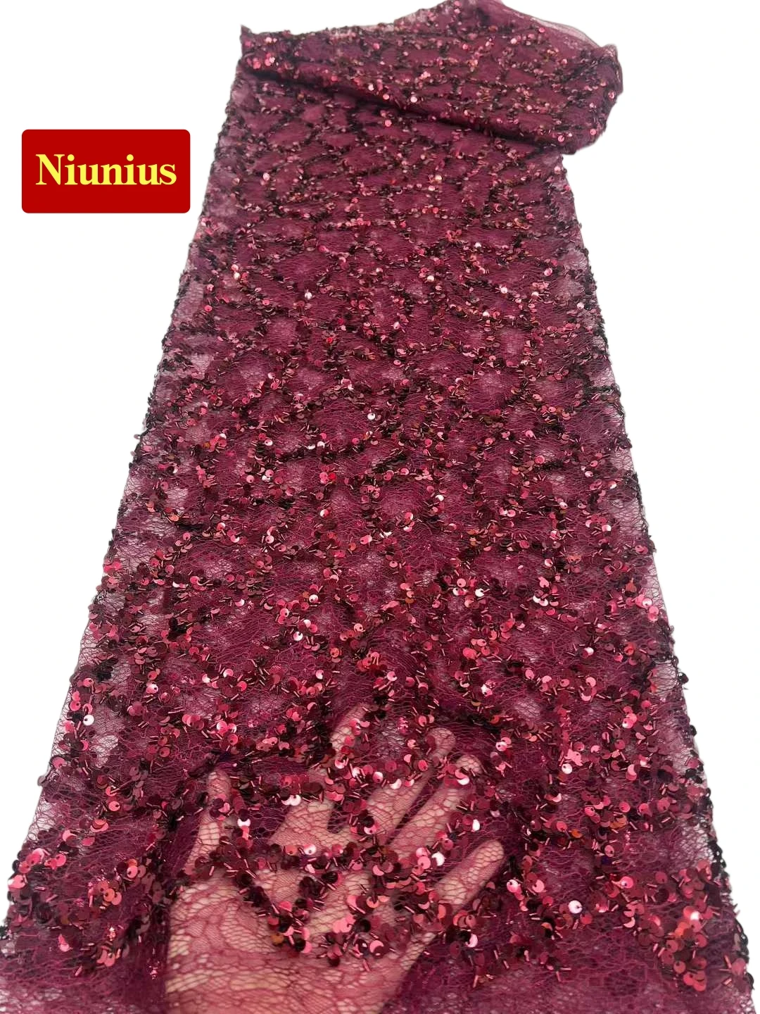 

Высококачественная элегантная мягкая тюлевая ткань с пайетками и камнями для свадебных и вечерних платьев 2026 года - Австрия, новинка NN5698_Z