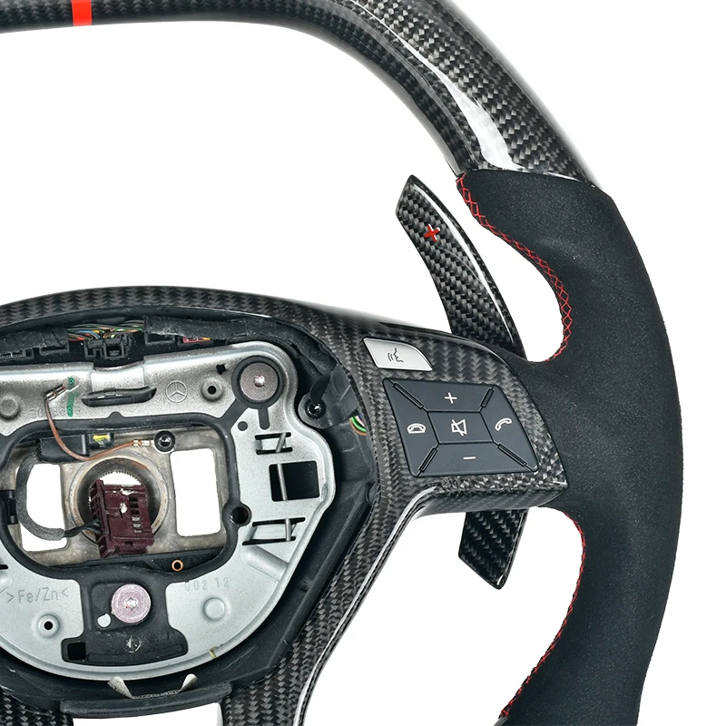 Customized 100% Real Carbon Fiber Steering Wheel For Mercedes Benz E C CLS W218 W212 W204 W207 Class