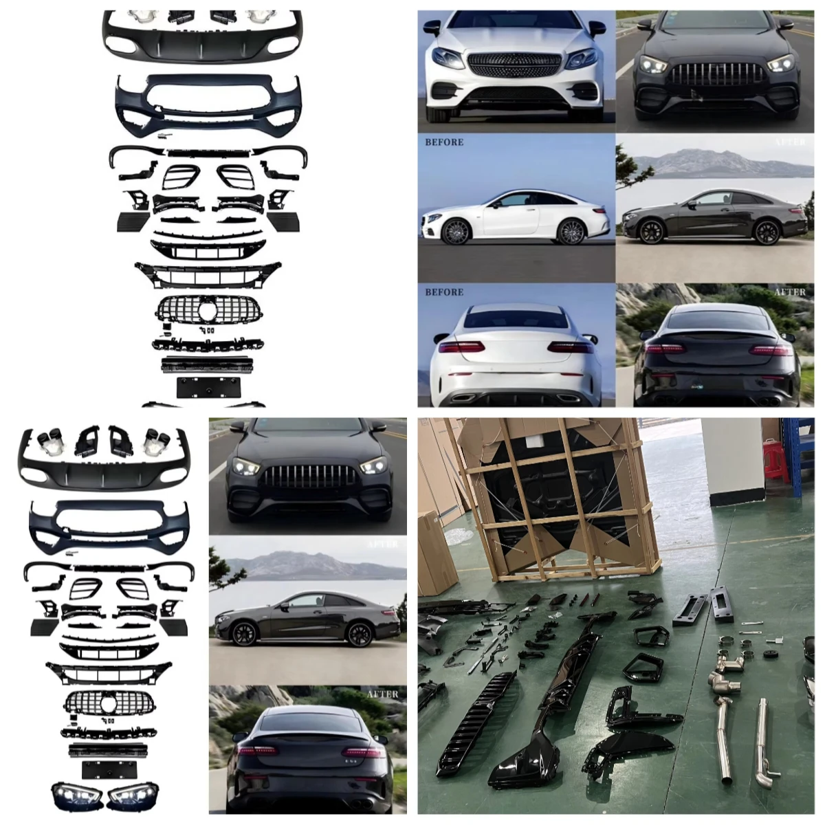 

Stlf Auto Bodykit For Mercedess Benzs E63 C238 Pre To LCI 17-20 To 21-23 Auto Modification Bodykit