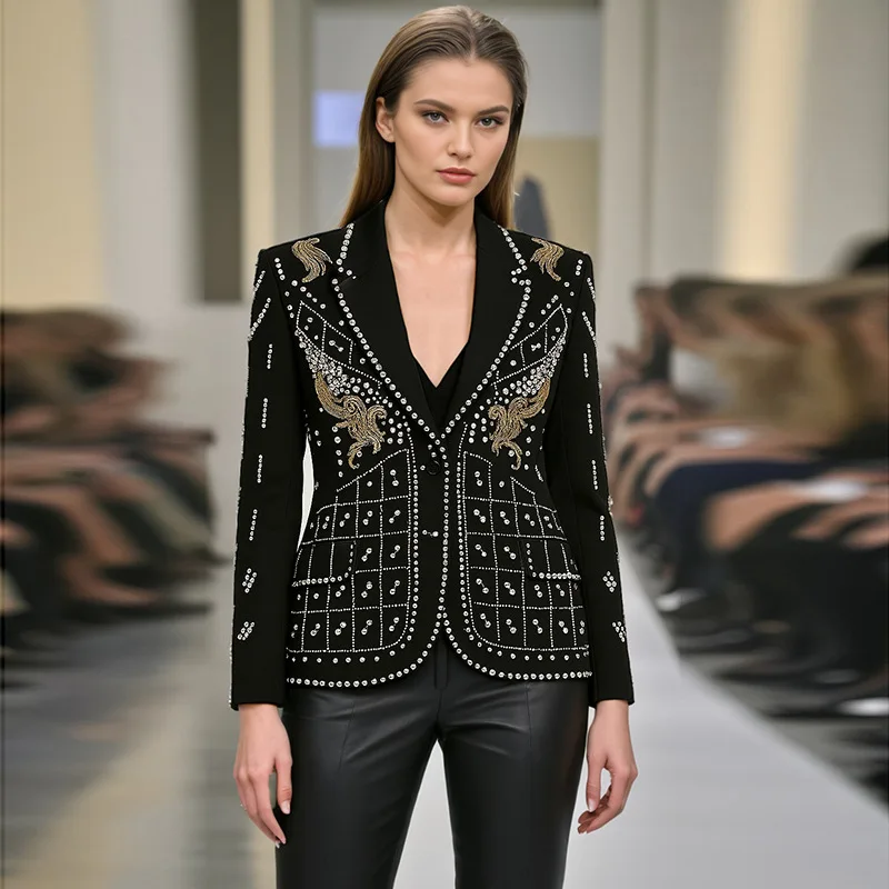 SuperAen 2025 nouveau tempérament industrie lourde conception taille haute mince haut de gamme manteau