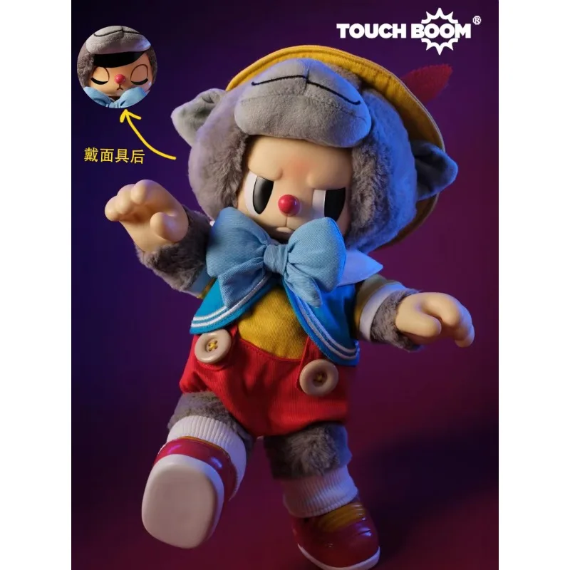 34cm Trendy Plush Doll Desktop Ornaments Rebellious Clown Violent Bear Figure Home Decoration Rebel Bear Birthday Gift