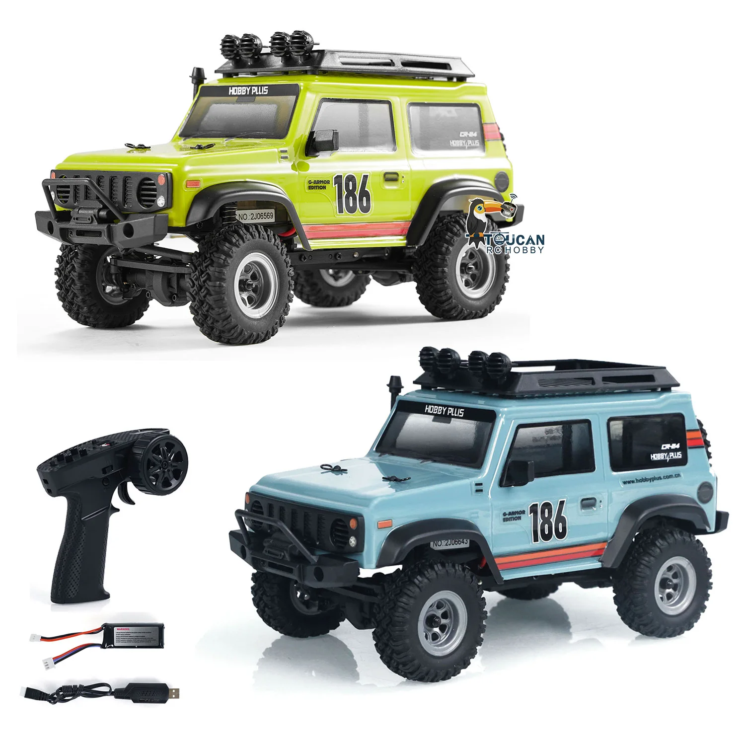 

Hobby Plus RC Mini 4x4 1/24 Scale RTR Crawler Rock Car 4WD Radio Control Off-road Vehicles Model with Light System Toy TH24010