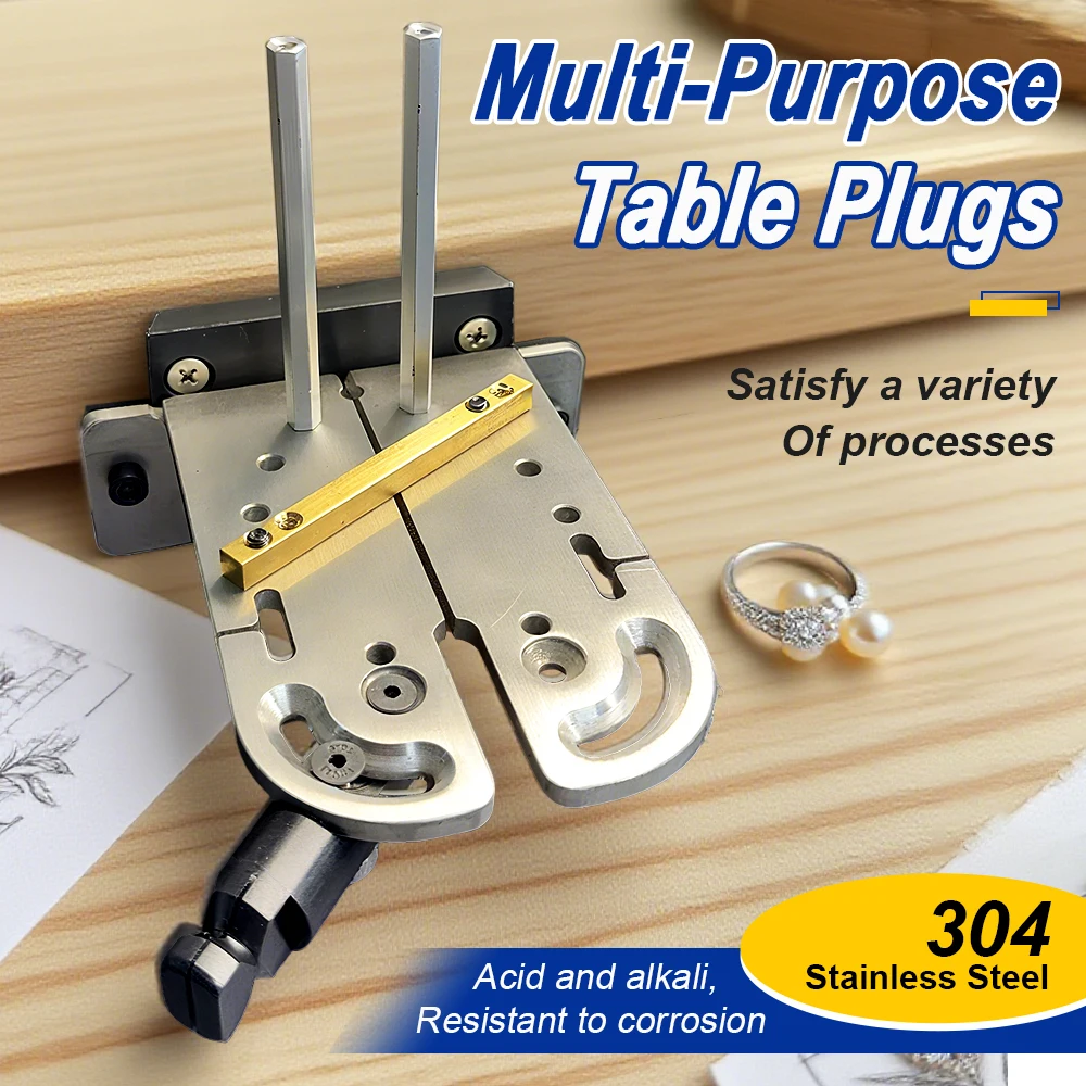 

Jewellery Metalworking Table Woodworking Multi-Functional Table Clamp Stainless Steel Clamp Adjustable Clamp for Mould Repair