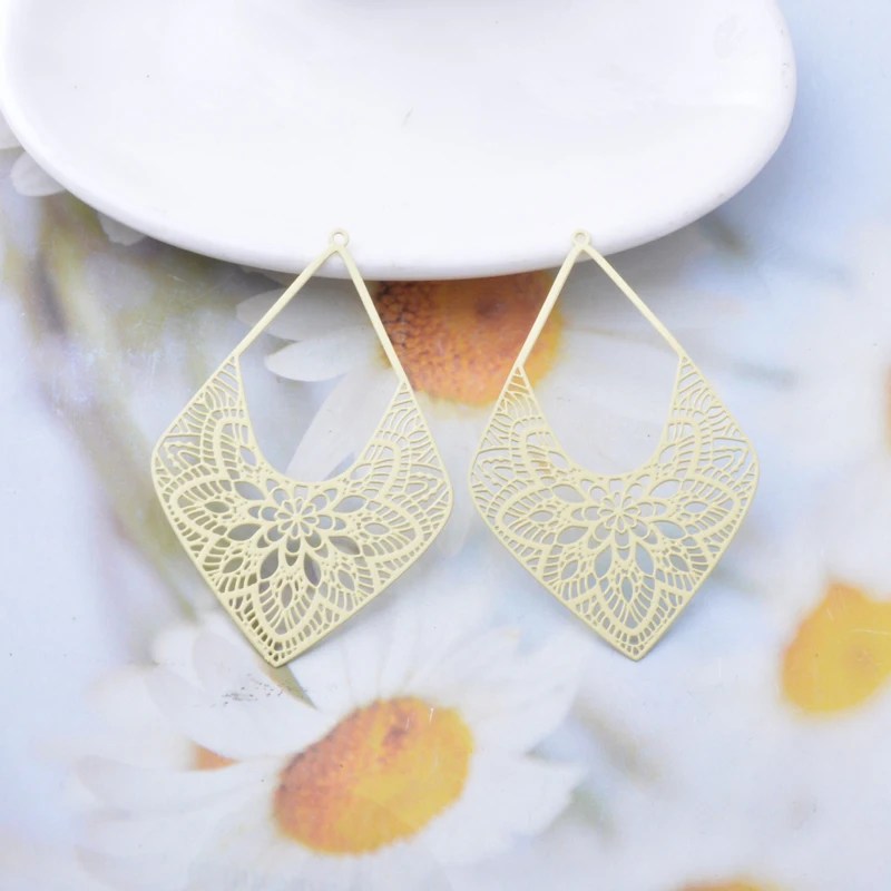 20 Stück AB7674 Messing Große Goldene Geometrie-Anhänger Bunte Charms DIY Schmuck Ohrringe Herstellung – Detail 7