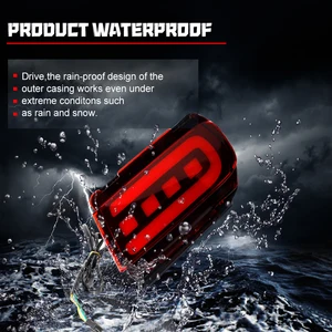 2 Stücke für Toyota Land Cruiser Prado 150 LC150 FJ150 GRJ150 Funktion von Stoßfänger reflektierenden Leuchten wie Schwanz, Bremslampen und hinteren Nebelscheinwerfern 8 Hauptverkäufe Haojue 150 Leuchtturm - №2