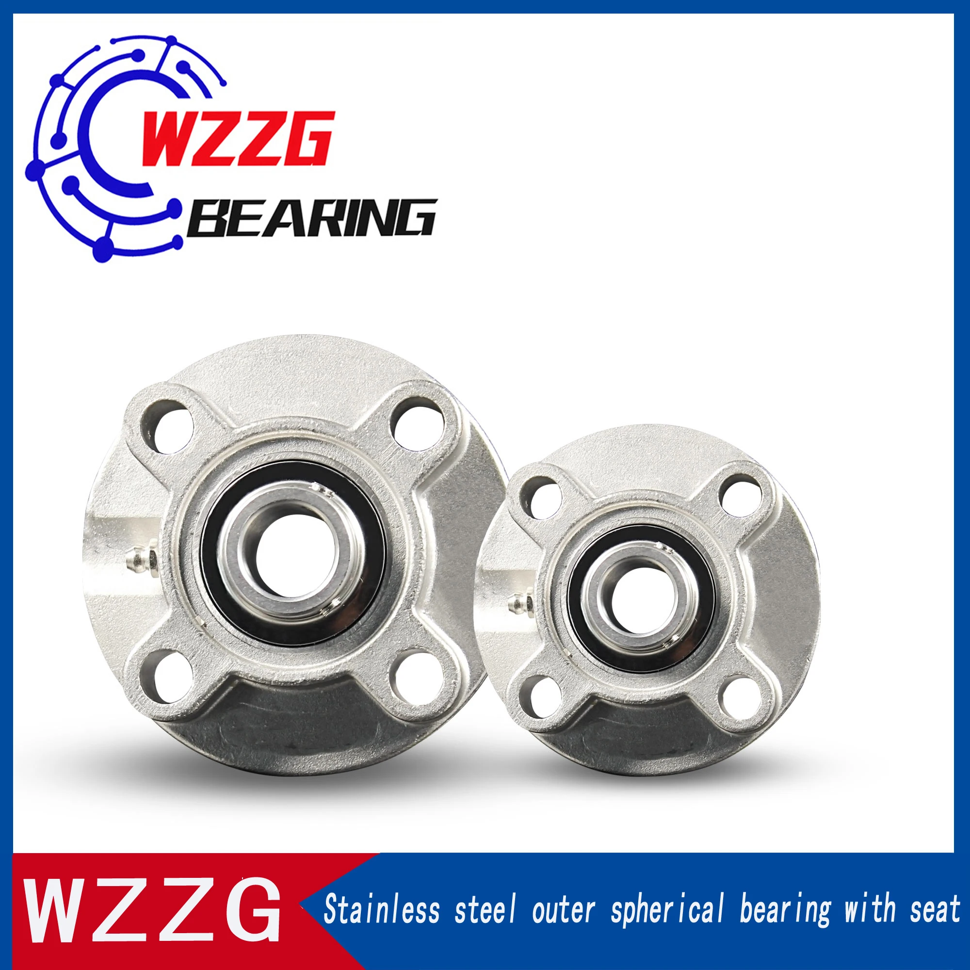 Stainless steel convex circular outer ball bearing with seat SUCFC201 202 203 204 205 206 207