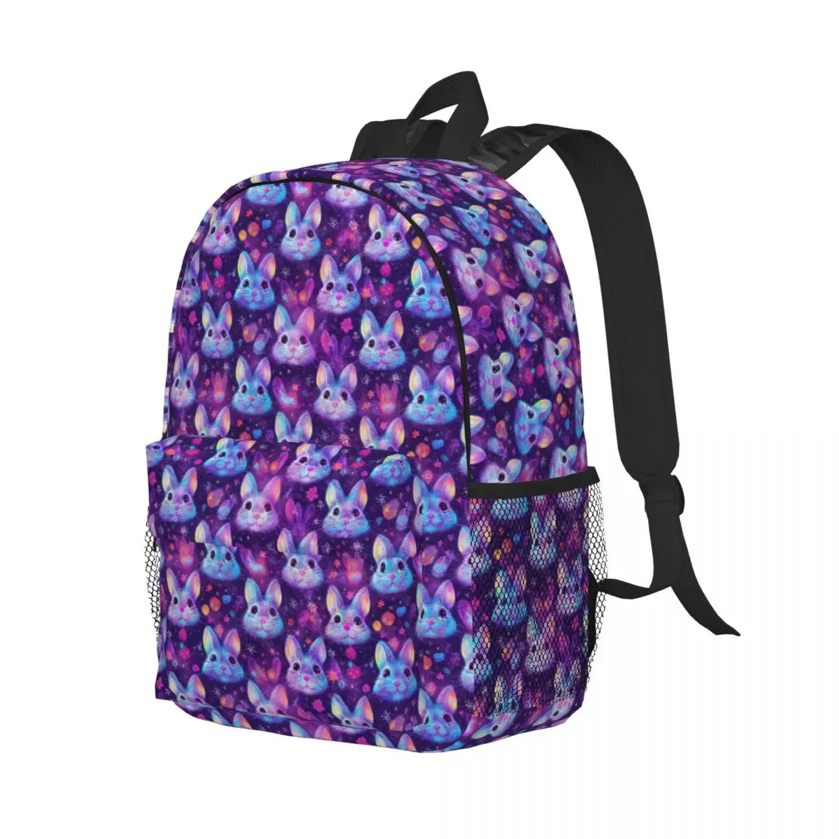 

Cute Space Little Bunny Rabbit Backpack Student Boys Girls BookBag Children School Bag Computer Shoulder Bags for Men Women