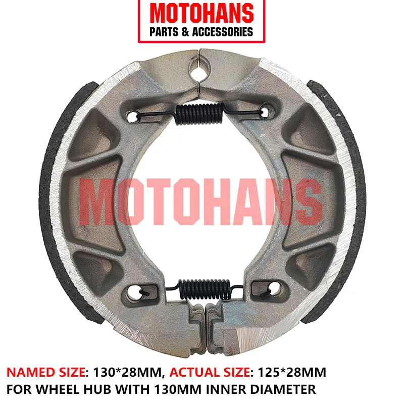 

MOTORCYCLE BLACK SHEEL ASBESTOS FREE BRAKE SHOE 130*28 FOR YAMAHA YBR125 FZ16 XTZ125 CRYPTON CYGNUS