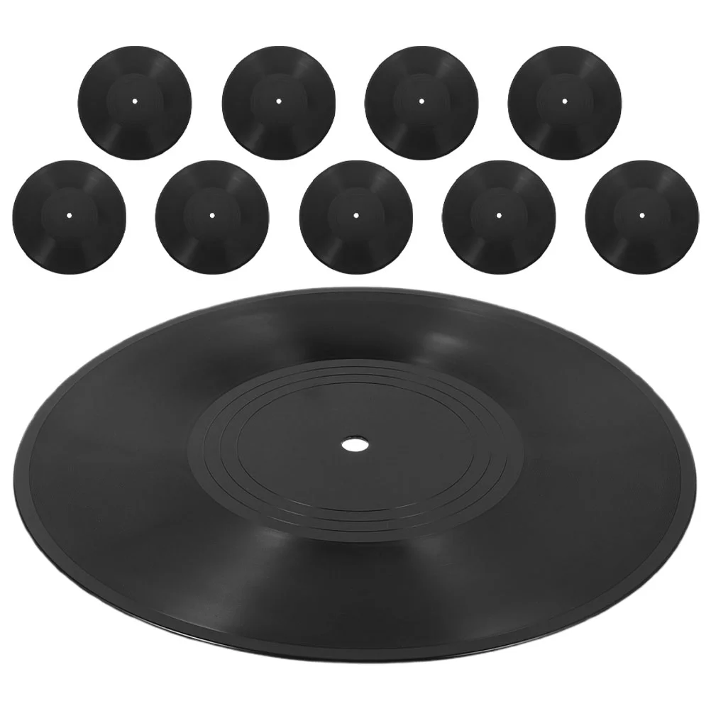 

10 Pcs Vinyl Record Decoration Records Blank Fake Cds for Wall Aesthetic Retro Decorations