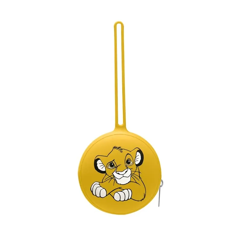 1PCS Disney lion king simba printed Portable Nipple Bag Silicone Baby Pacifier Storage case