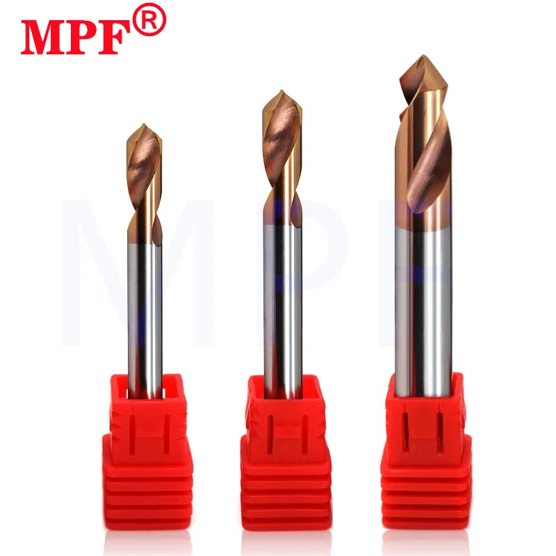 Milling Cutter Alloy Coating Tungsten Steel Tool Cnc Maching 1 Blade HRC55 Aluminum Spot Drills Chamfered fixed Milling Cutter