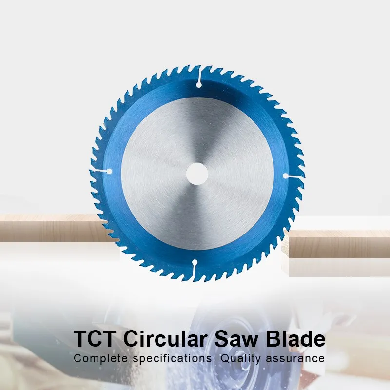 CMCP ใบเลื่อยวงเดือน165มม.60ฟัน TCT Saw Blade Nano Blue เคลือบคาร์ไบด์ Tipped ใบมีดไม้ตัดแผ่นตัดเครื่องมือ