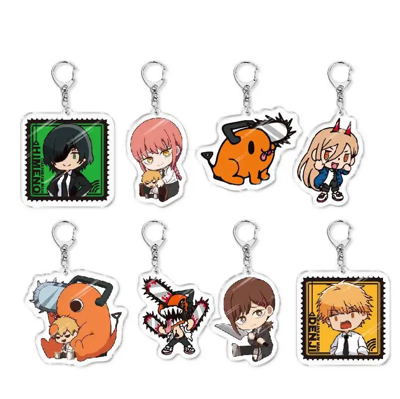 

Anime Chainsaw Man Acrylic Keychain Animation Related Products Girl Gift Bag Charms Souvenir Key Chain Creative Pendant Jewelry